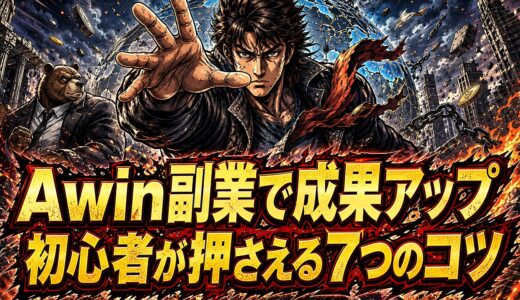 グローバルASPのAwin副業初心者がグッと成果伸ばす7コツ