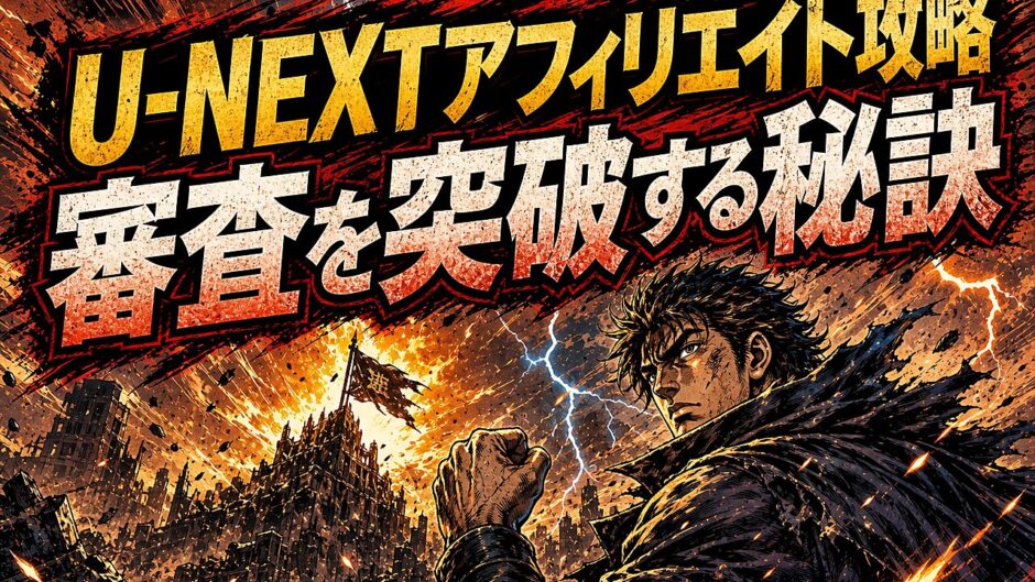U-NEXTアフィリエイトの審査対策と始め方