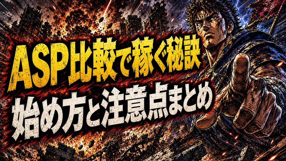 ASP比較アフィリエイトの始め方と収益化の注意点