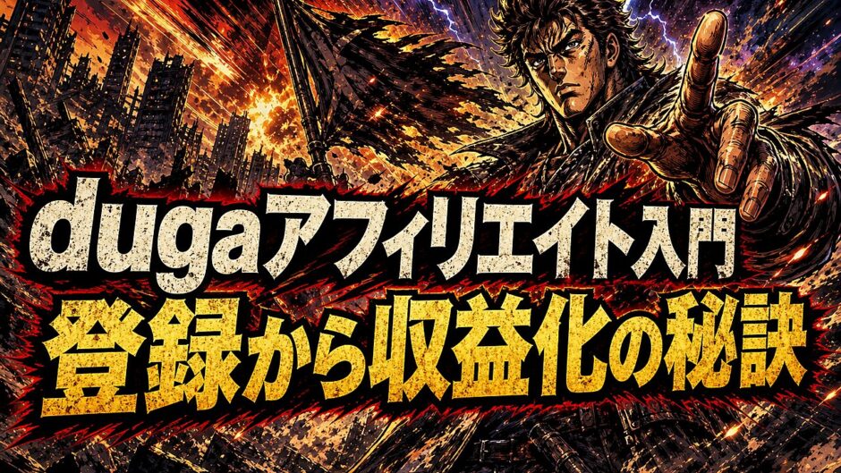 dugaアフィリエイトの始め方｜登録と収益化のポイント