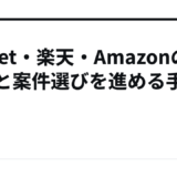 A8.net・楽天・Amazonの登録と案件選びを進める手順